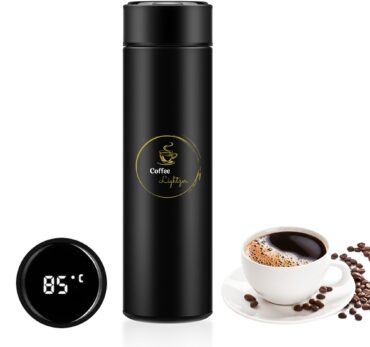 Stylish Coffee Thermos with Durable Design - Perfect for On-the-Go Brewing. Keep your coffee hot in this sleek and reliable travel companion.